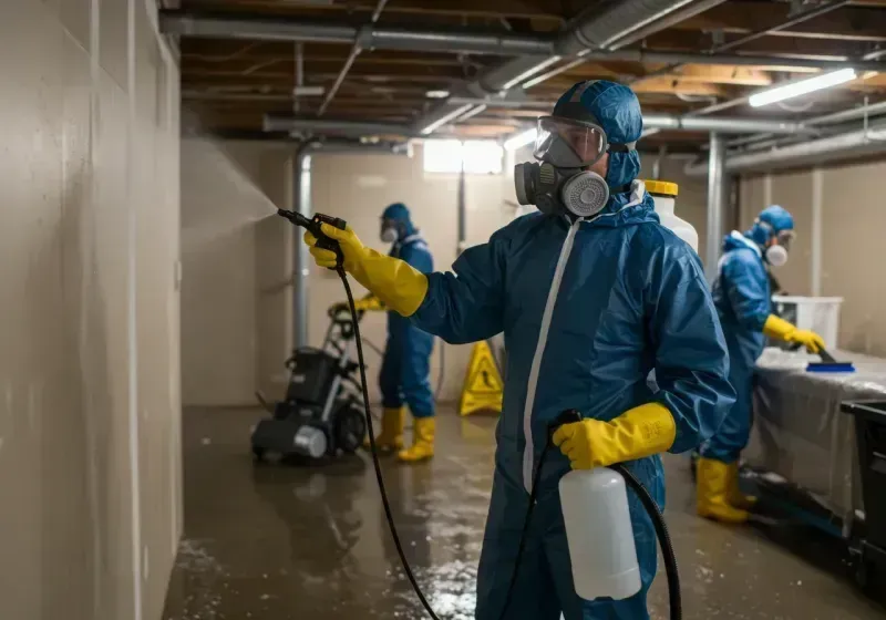 Basement Sanitization and Antimicrobial Treatment process in Centerville, MN